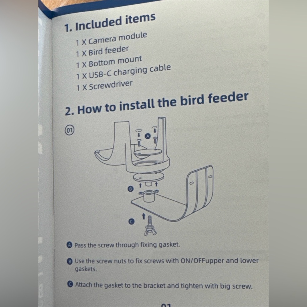 Bird Feeder Palport Bird Detective Smart Bird Feeder with Camera Blue New in Box - Picture 10 of 10